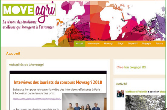 MOVEAGRI, LE Réseau social à l'international de l’enseignement agricole