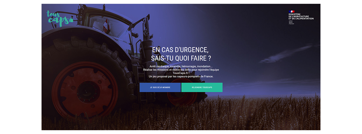 Touscaps : Le jeu de l'enseignement agricole qui peut sauver des vies