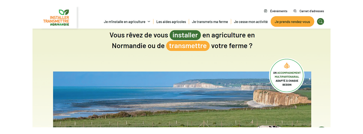 Installer et transmettre en Normandie