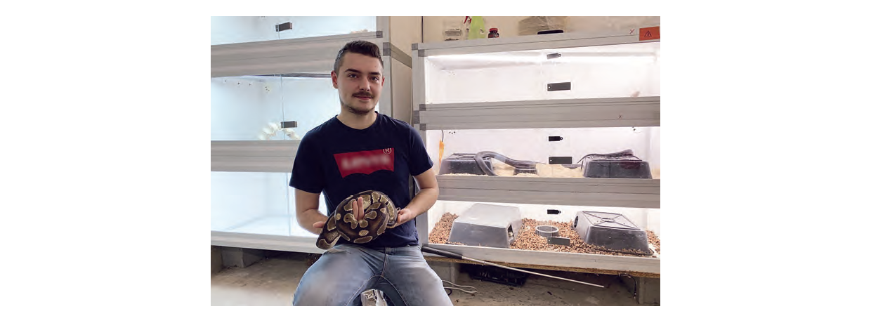 Florian Solaïni, gérant et fondateur de FG Reptiles Éleveur de reptiles : Faire de sa passion son métier !